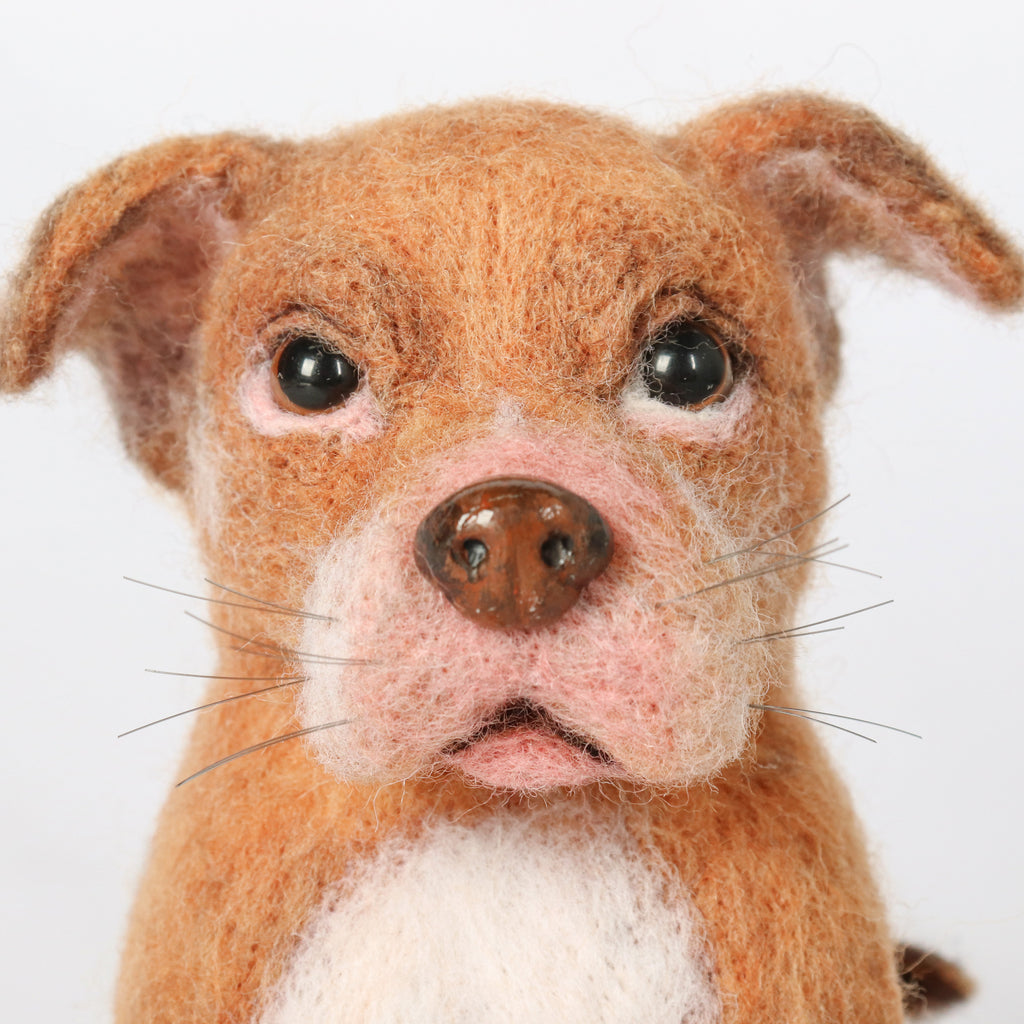 Custom Felt Pet Full Body Dog Replica for Pet Lover 6 Inches