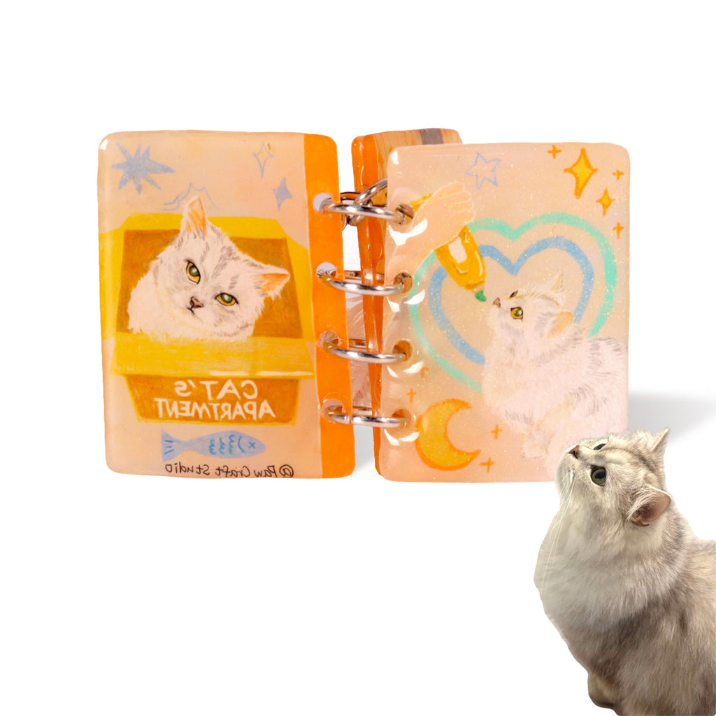 Custom Pet Story Mini Book Pedant Decor