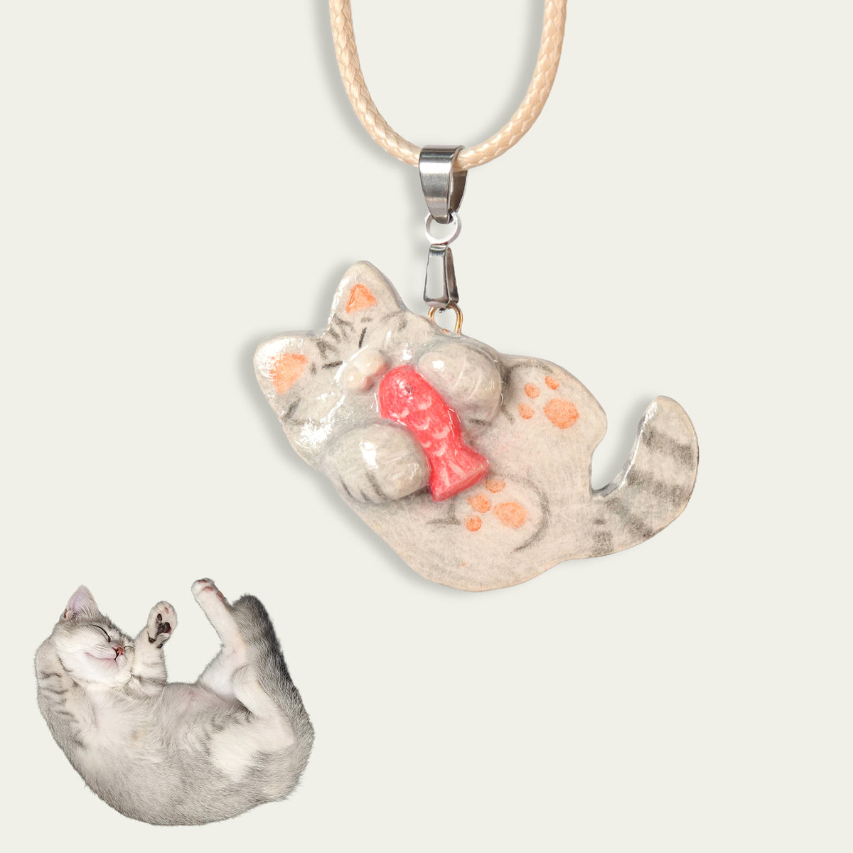Custom Pet Clay Necklace