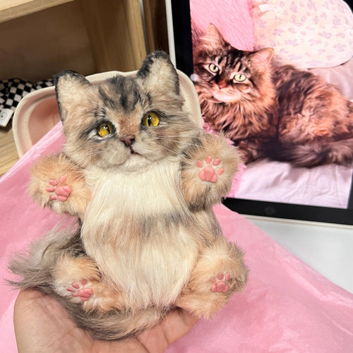 Custom Cat Plush Cat Replica Memorial Gift