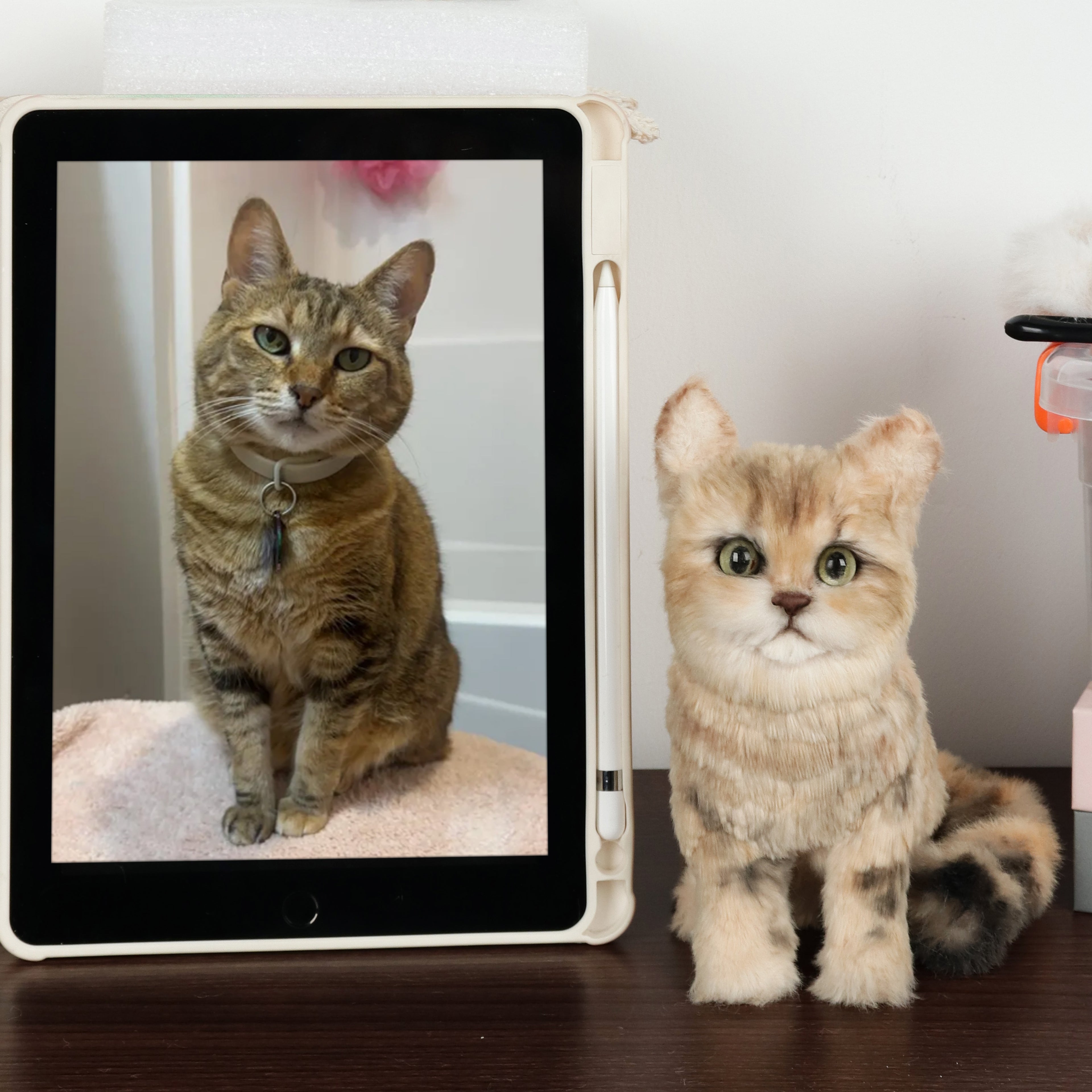 Custom Pet Replica Cat Plush Memorial Gift