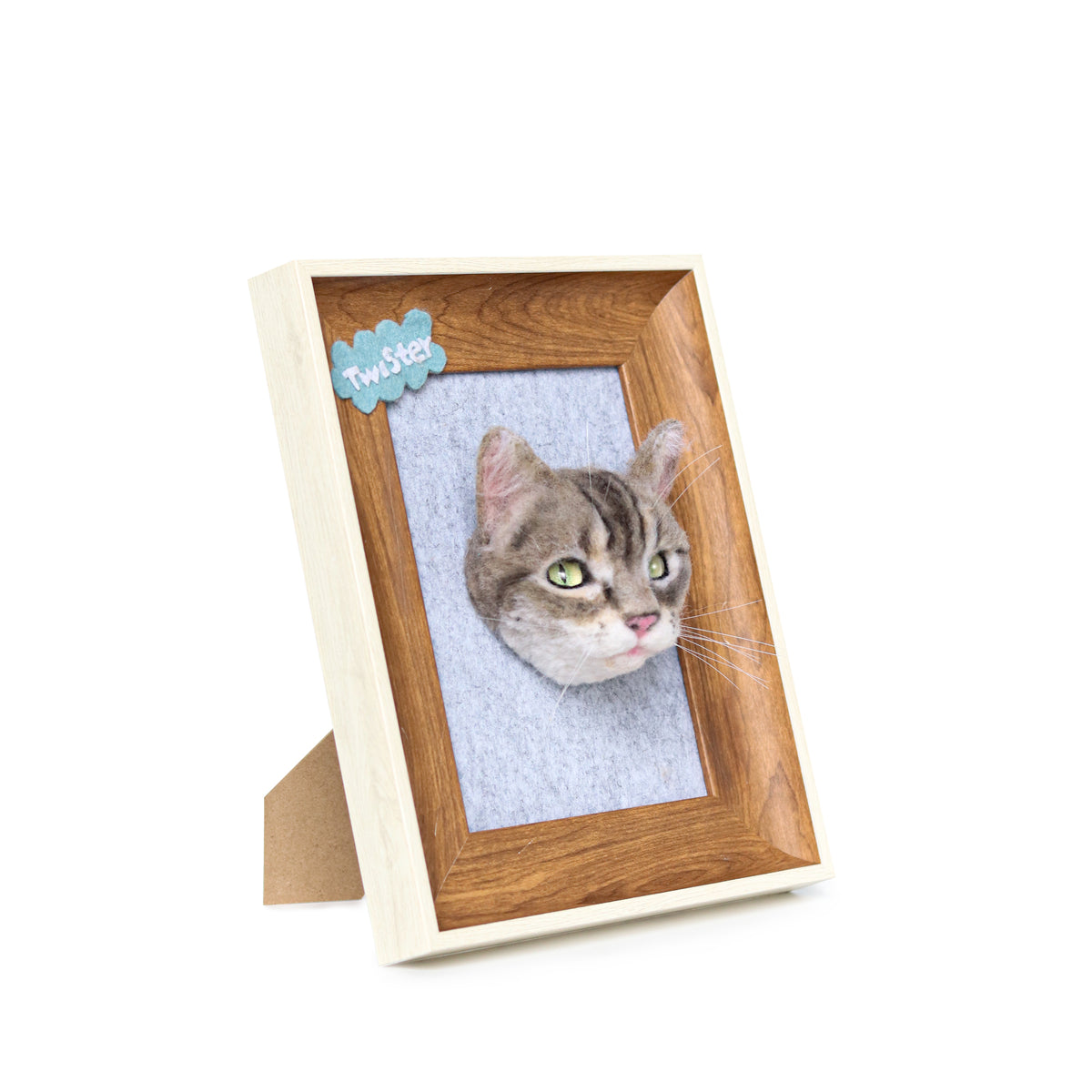 custom cat portrait felted