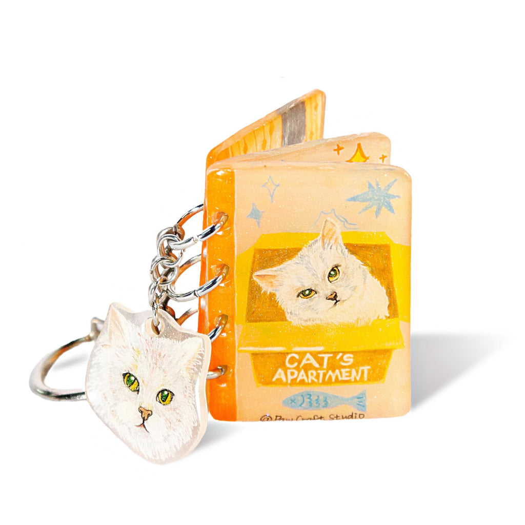 Custom Pet Story Mini Book Pedant Decor