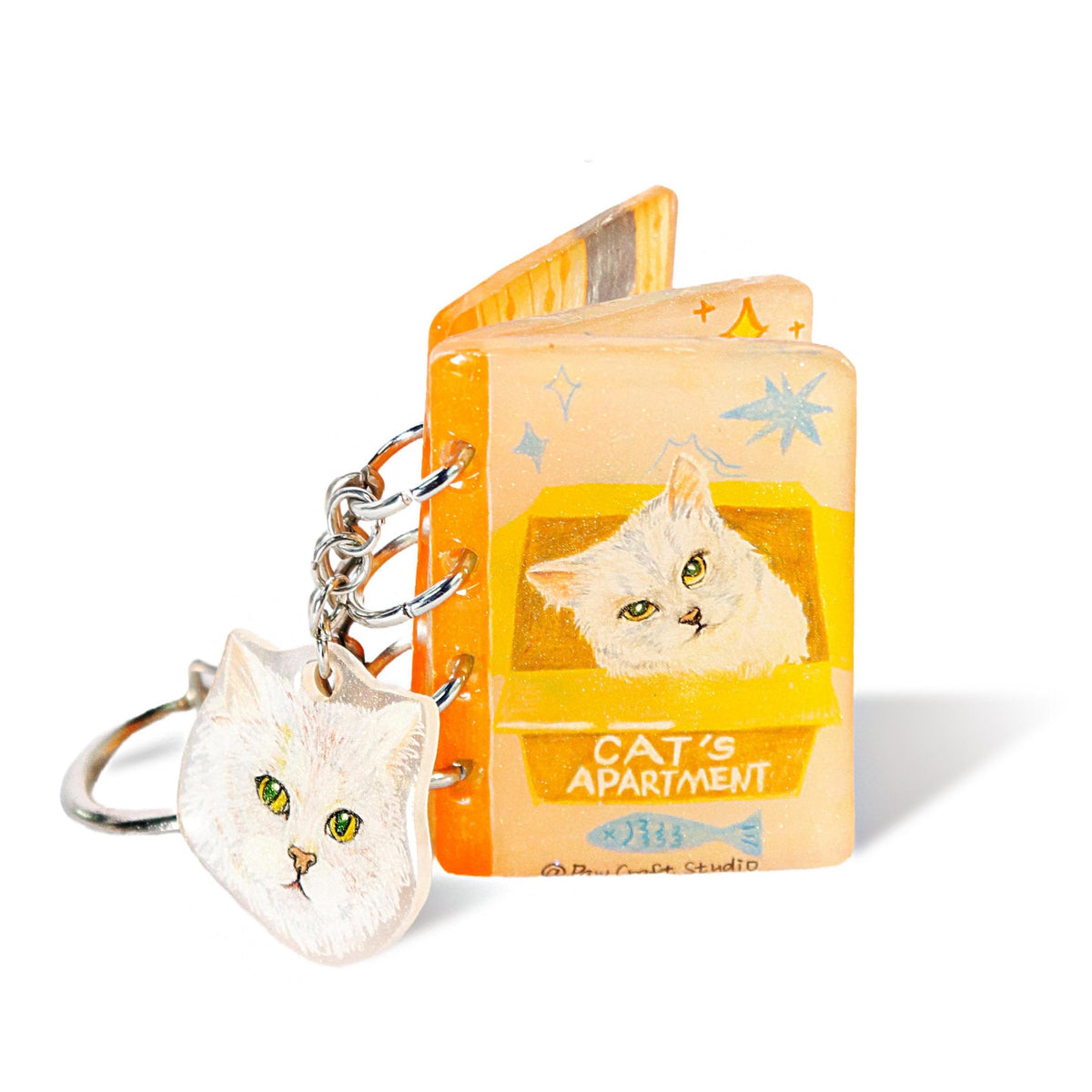 Custom Pet Story Mini Book Pedant Decor