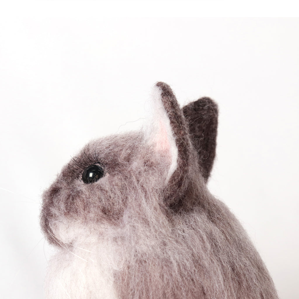 Needle Felt Rabbit Bunny Replica Keepsake