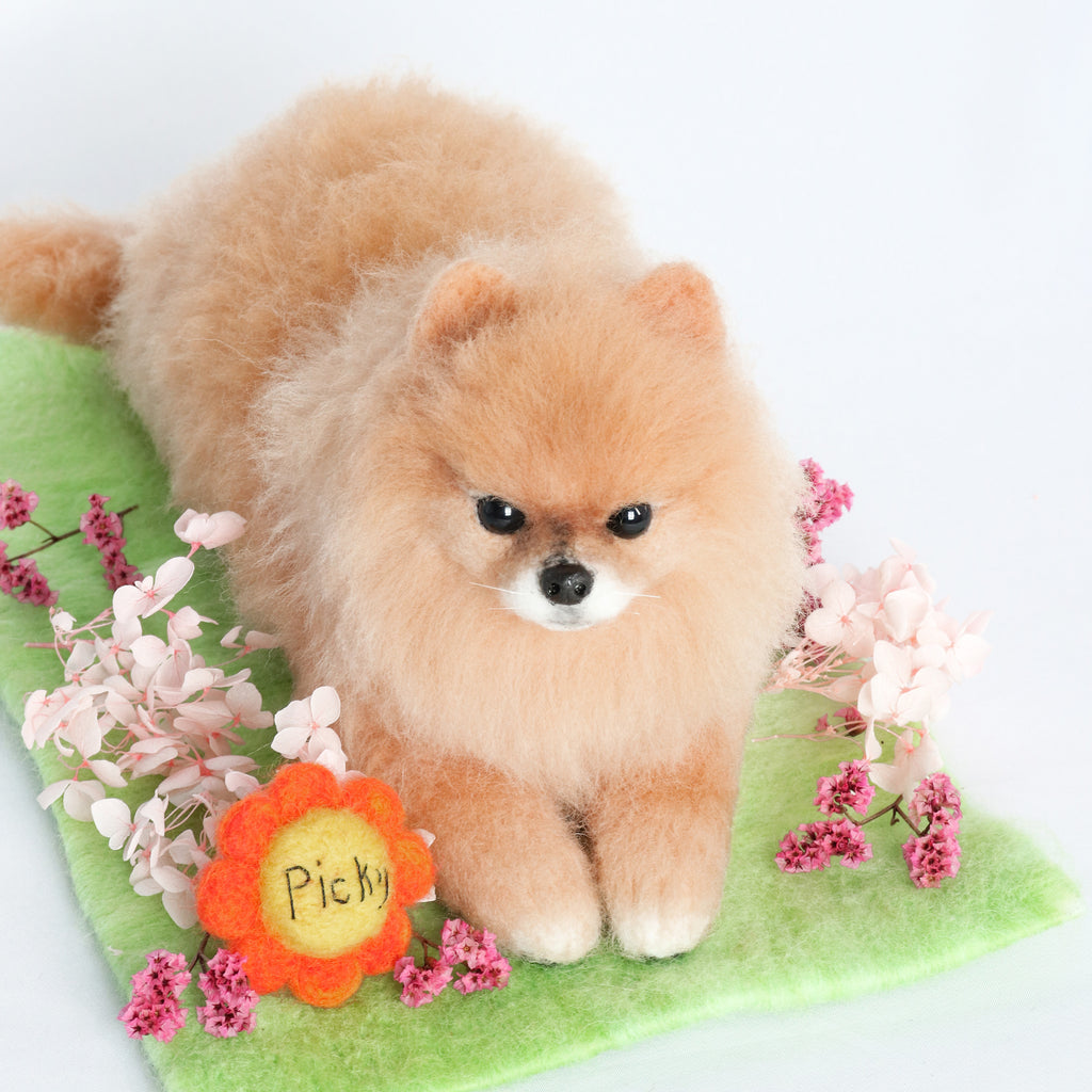 Custom Felt Sculptures Life Size Pet Replica Full Body 10 Inches